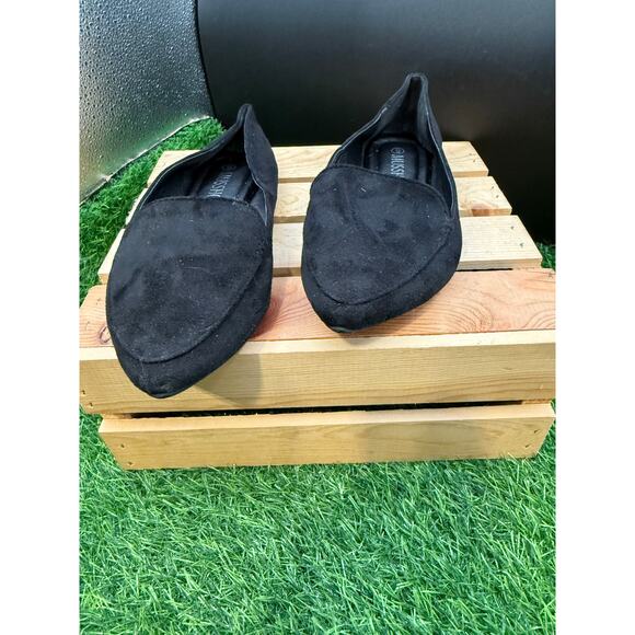 Musshoe-Black-Pointed Flats- Size 9W - Picture 7 of 10